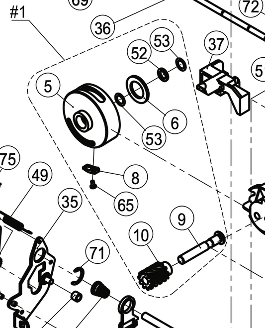 68025721 Rotary Hook Assy CPL
