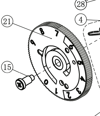 68025339 Adjusting Dial