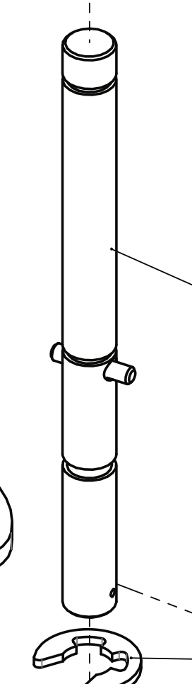 68031057 Bobbin Winding Shaft