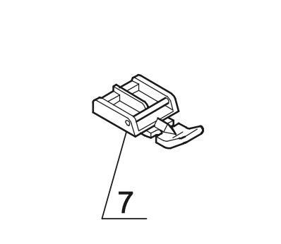 416437001 Metal Zipper Snap-On Foot