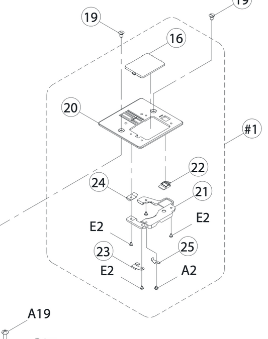 68004503 Needle Plate CPL