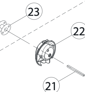 68017061  Inner Shuttle Hook CPL
