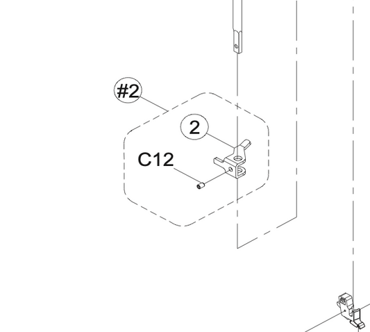 68015235 Presser Bar Bracket CPL