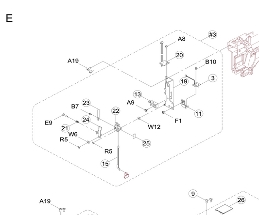 68015290 BH Lever Plate CPL