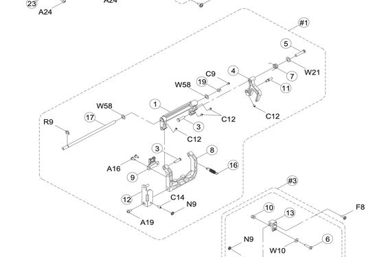 68015314 Feed Rock Shaft CPL