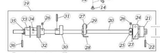 BERNETTE B38 LOWER SHAFT (UNIT) 5020601296