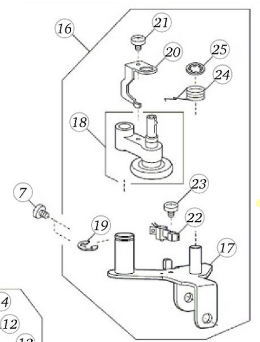 BERNETTE B38 BOBBIN WINDER (UNIT) 5020601249