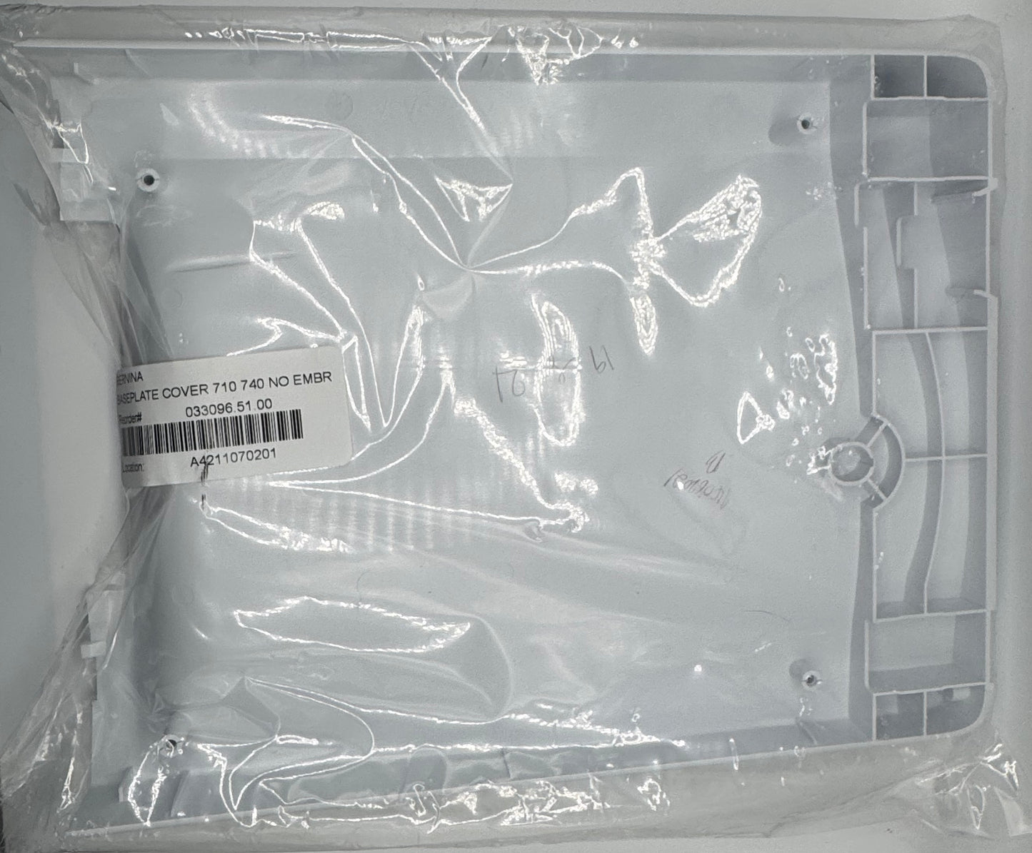 Bernina B710 740 Base Plate Cover #0330965101  (No Emb. Connection)