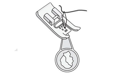 Husqvarna Viking 7-Hole Cord Foot with Threader #412989945