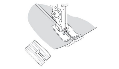 Husqvarna Viking - 3 Groove Pin Tuck Foot w/ Raised Seam Foot #412845645