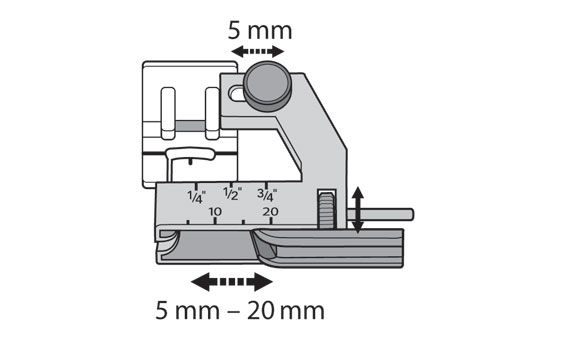 Husqvarna Viking Adjustable Bias Binder Foot #412985045